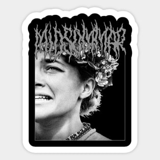 Midsommar Crown Metal Sticker
